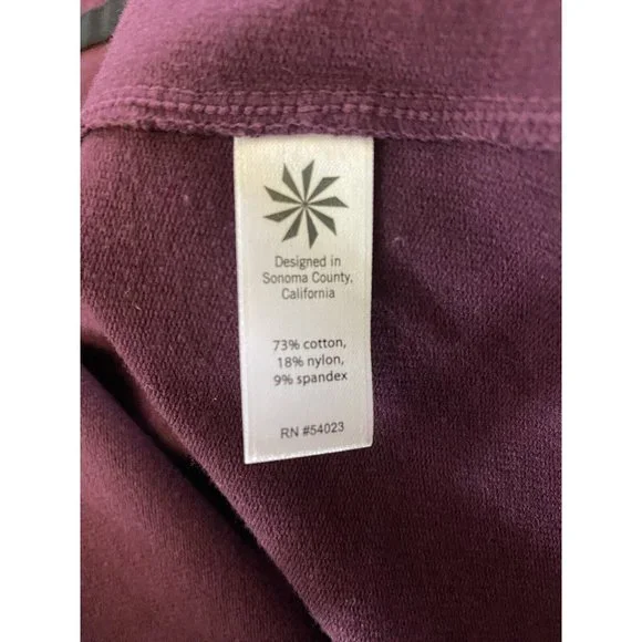 ATHLETA Sentry Hoodie Sweatshirt Medium Top California Plum Activewear 9498 - Picture 11 of 12